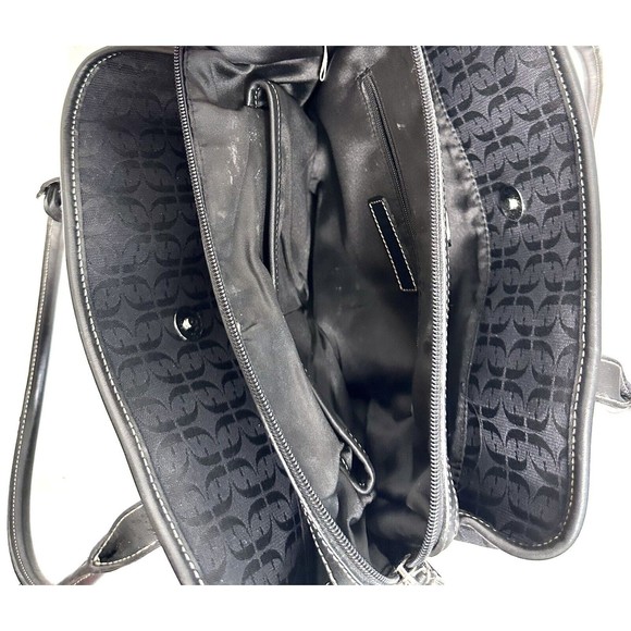 Fossil black signature canvas Satchel ITEM 190 - Picture 4 of 5